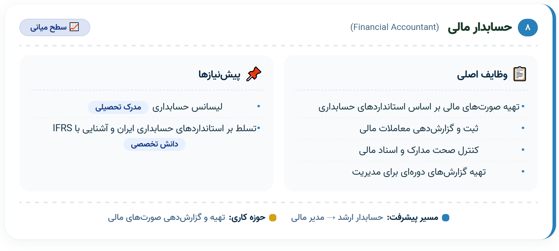 ۸. حسابدار مالی (Financial Accountant)